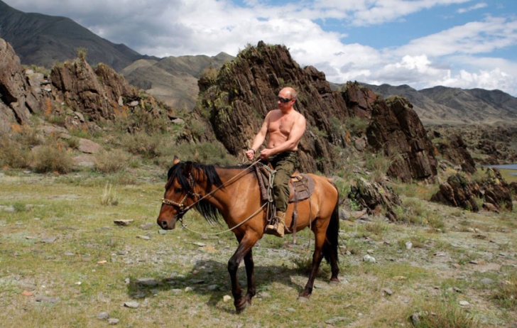 Rare photos of Putin when he isn't at work