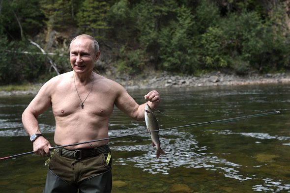 Rare photos of Putin when he isn't at work